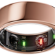 The new Oura Ring Gen3 Horizon pictured in the rose gold color option.